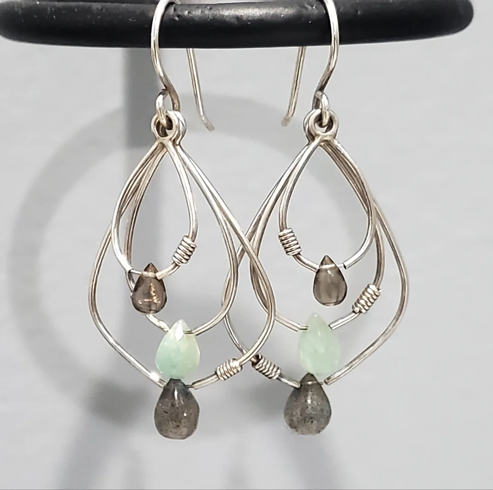 Silpada 925 Sterling Mixed Material Earrings W2036